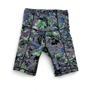 Lululemon Athletica Women’s Multicolor Floral Biker Shorts Size 0